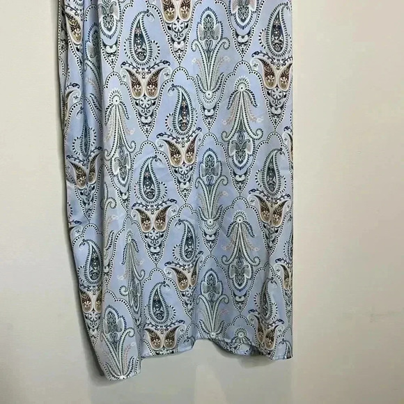 O’Neil Blue Satin Slip Dress - Picture 6 of 11